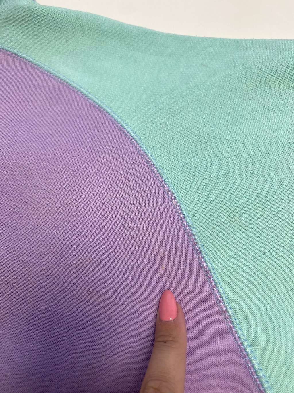 Vintage pastel short sleeve sweatshirt by Dash - Large - Image 6