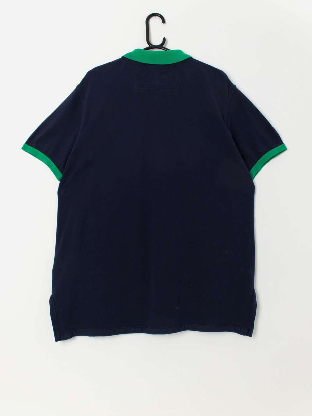 Vintage Ralph Lauren navy polo shirt with big yellow pony - XL - Image 4