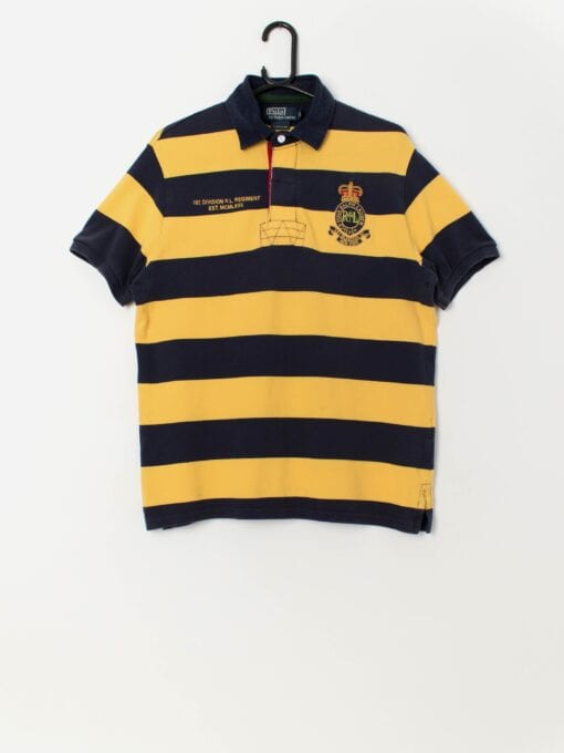 90s vintage Polo by Ralph Lauren 381 Bleecker St striped polo shirt - Medium / Large