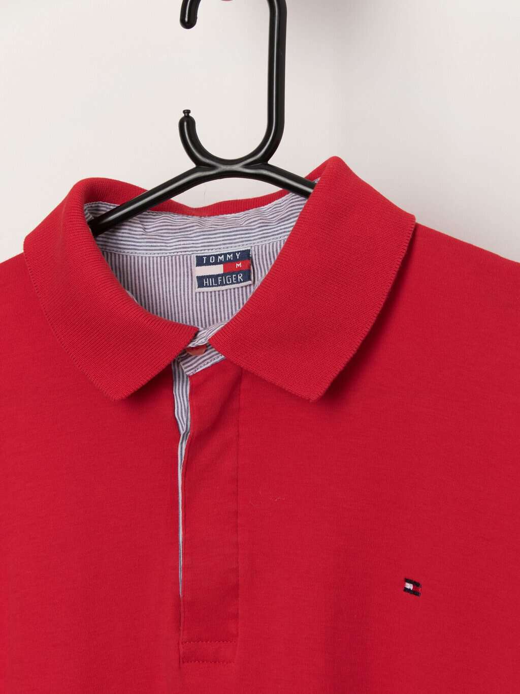 Vintage Tommy Hilfiger red polo shirt - Large - Image 2