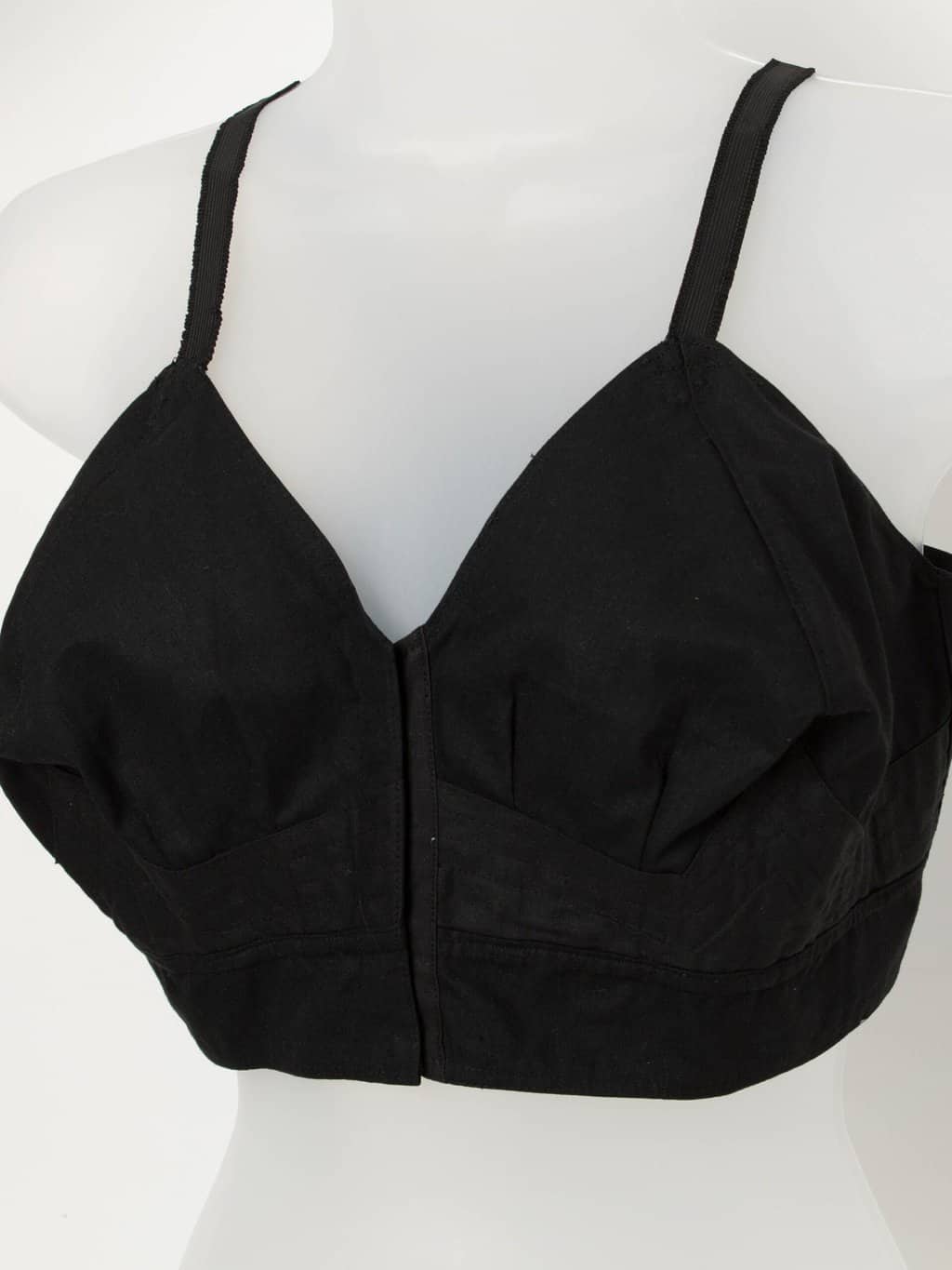 Vintage 1950s original black bra - Medium - Image 2