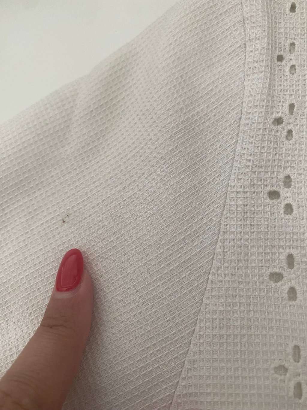 Vintage summer blouse with floral embroidery - Medium - Image 5