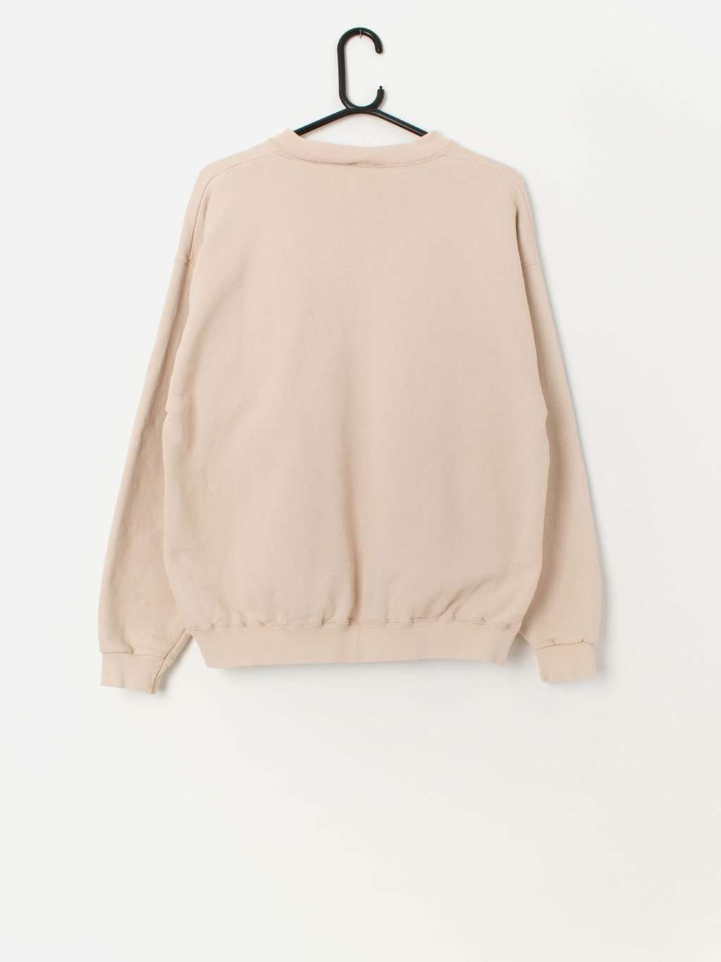 90s vintage deer graphic sweatshirt in beige, brown and red - Large - Image 3