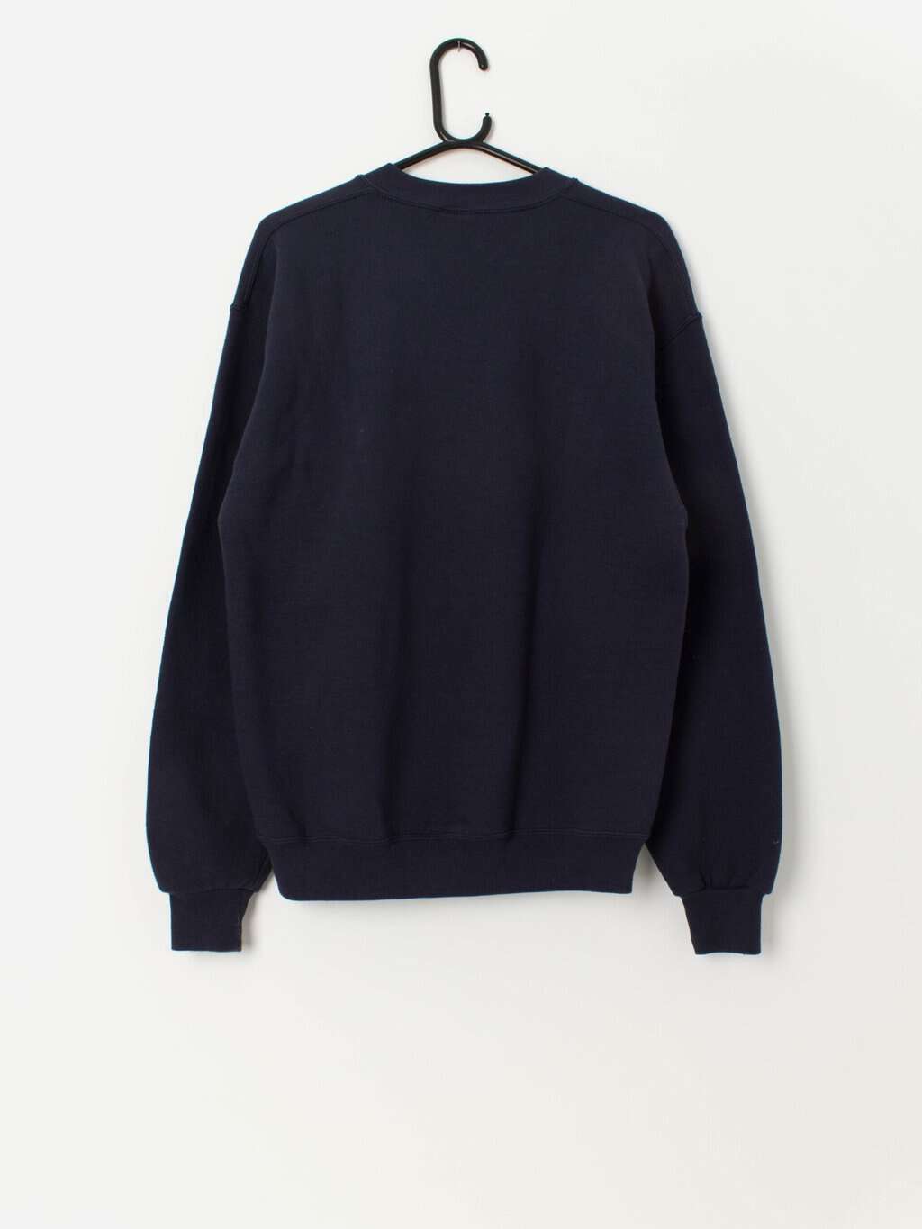 90s vintage Jerzees Spaniel embroidered navy sweatshirt - Medium - Image 3