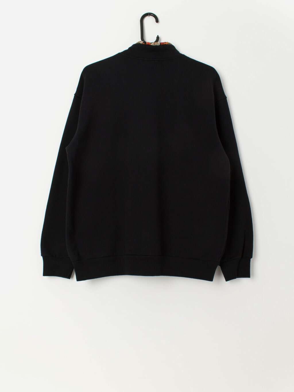 Vintage autumn Nova Scotia sweatshirt in black with orange maple leaves - Large - Image 3