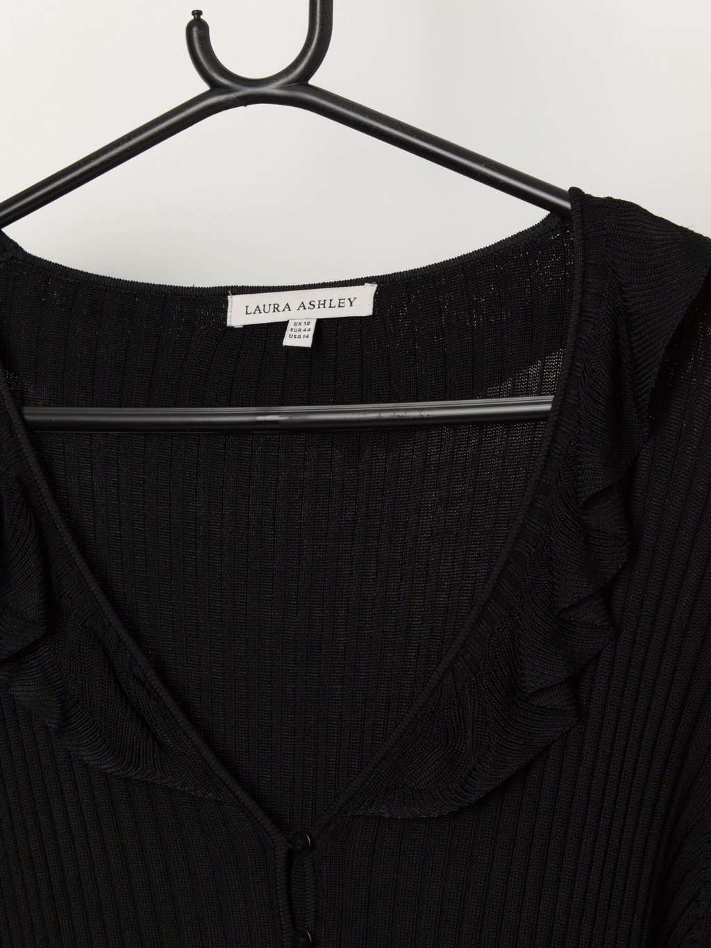 Vintage Laura Ashley ribbed top with button closure - L - Image 3