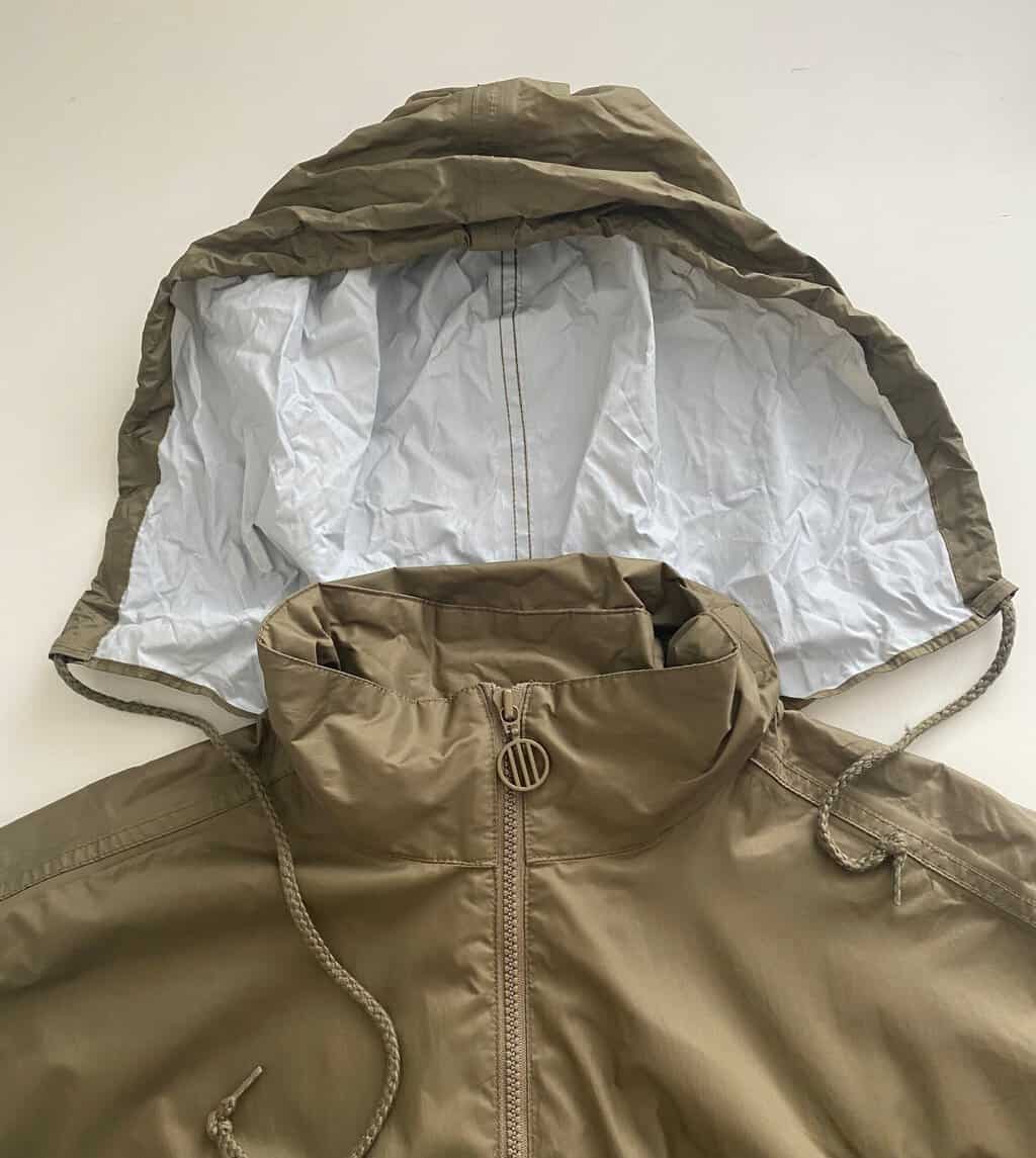 90s vintage Adidas windbreaker rain jacket in teal and khaki brown - Large / XL - Image 4