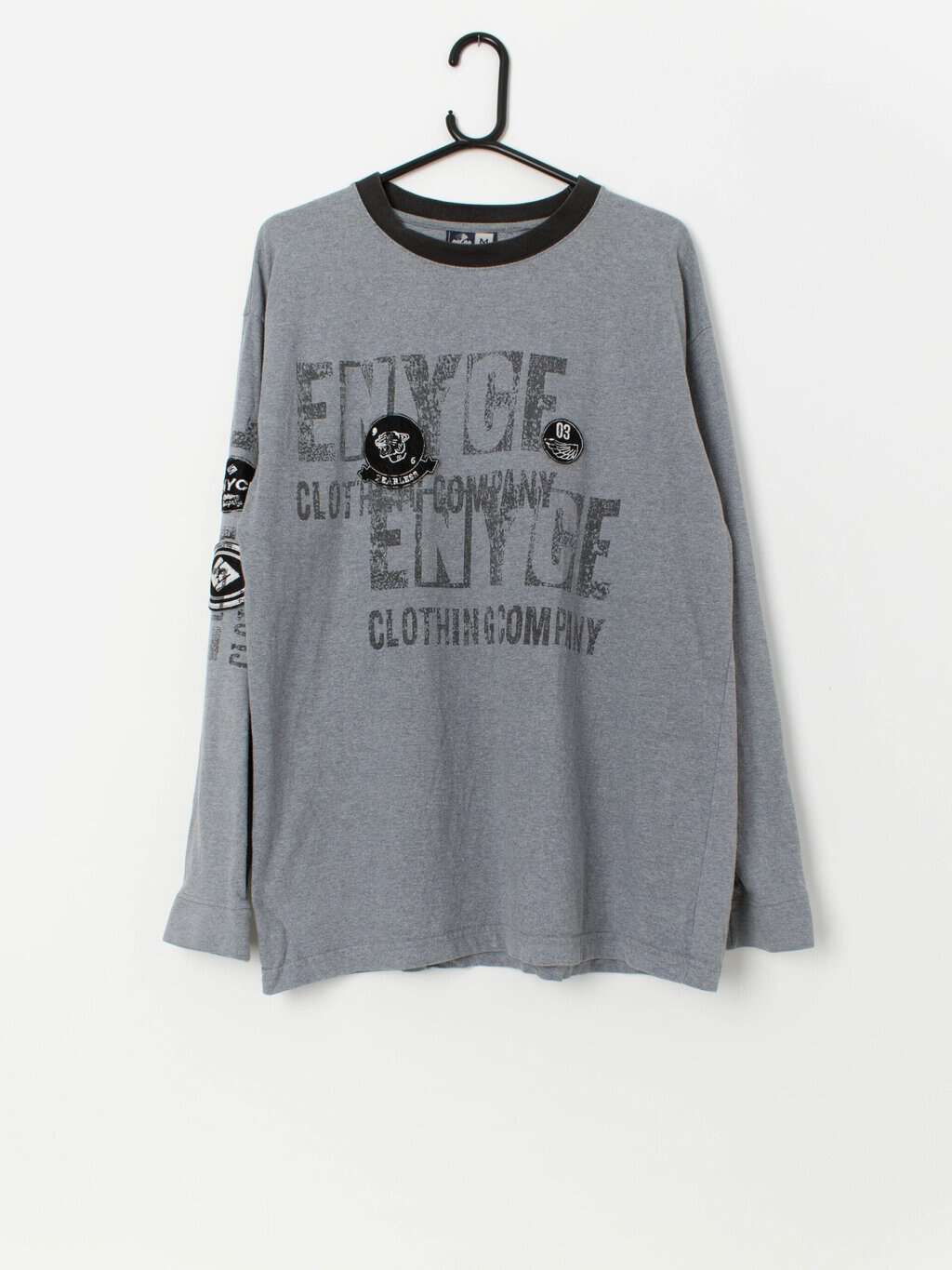 Vintage Enyce long sleeved tee with patches - Medium