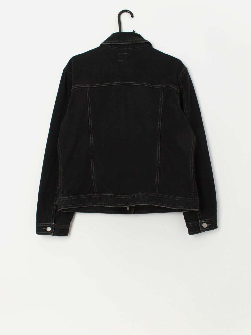 Women's vintage Calvin Klein black denim jacket - Large - Image 3