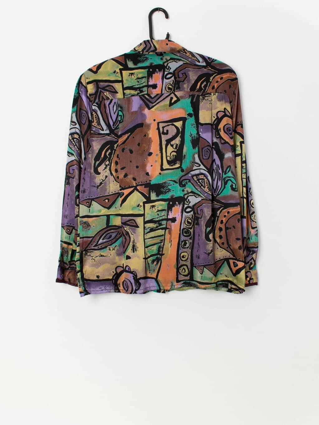 Vintage silky patterned shirt blouse by Gerry Weber - Medium / Large - Image 3