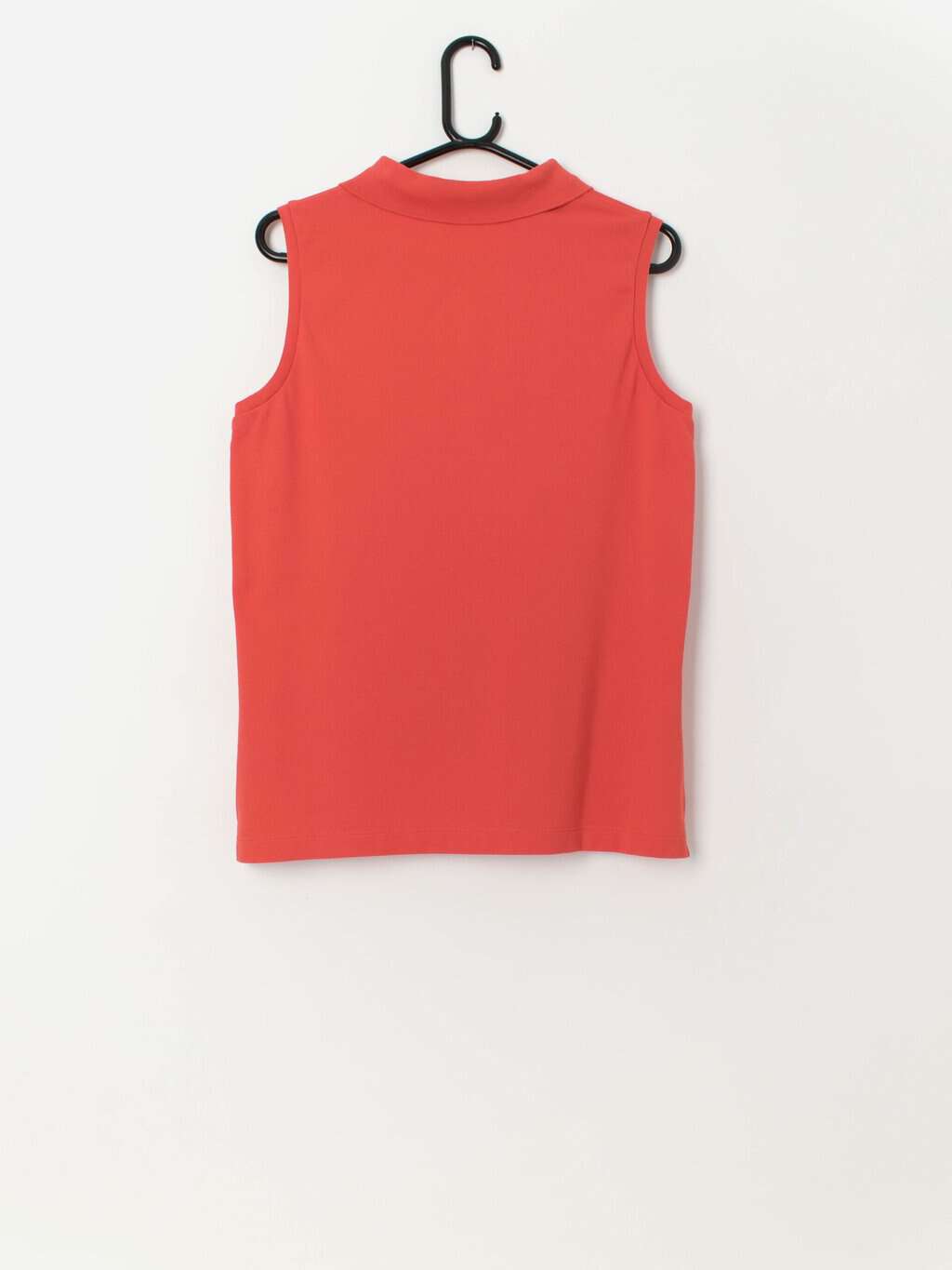Vintage Lacoste long sleeveless polo in coral - Medium - Image 3