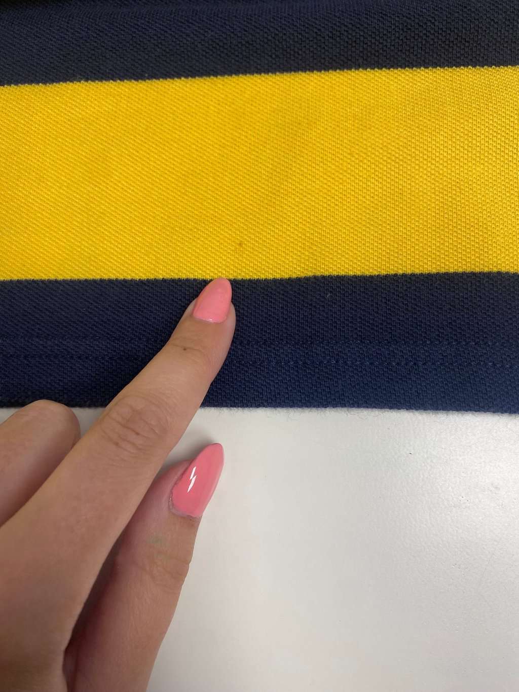 90s vintage Polo by Ralph Lauren 381 Bleecker St striped polo shirt - Medium / Large - Image 6