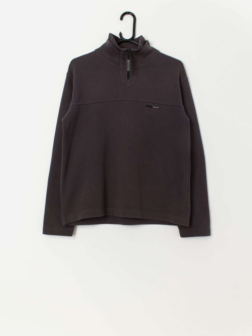 Vintage Firetrap quarter zip sweatshirt in navy grey - Small / Medium