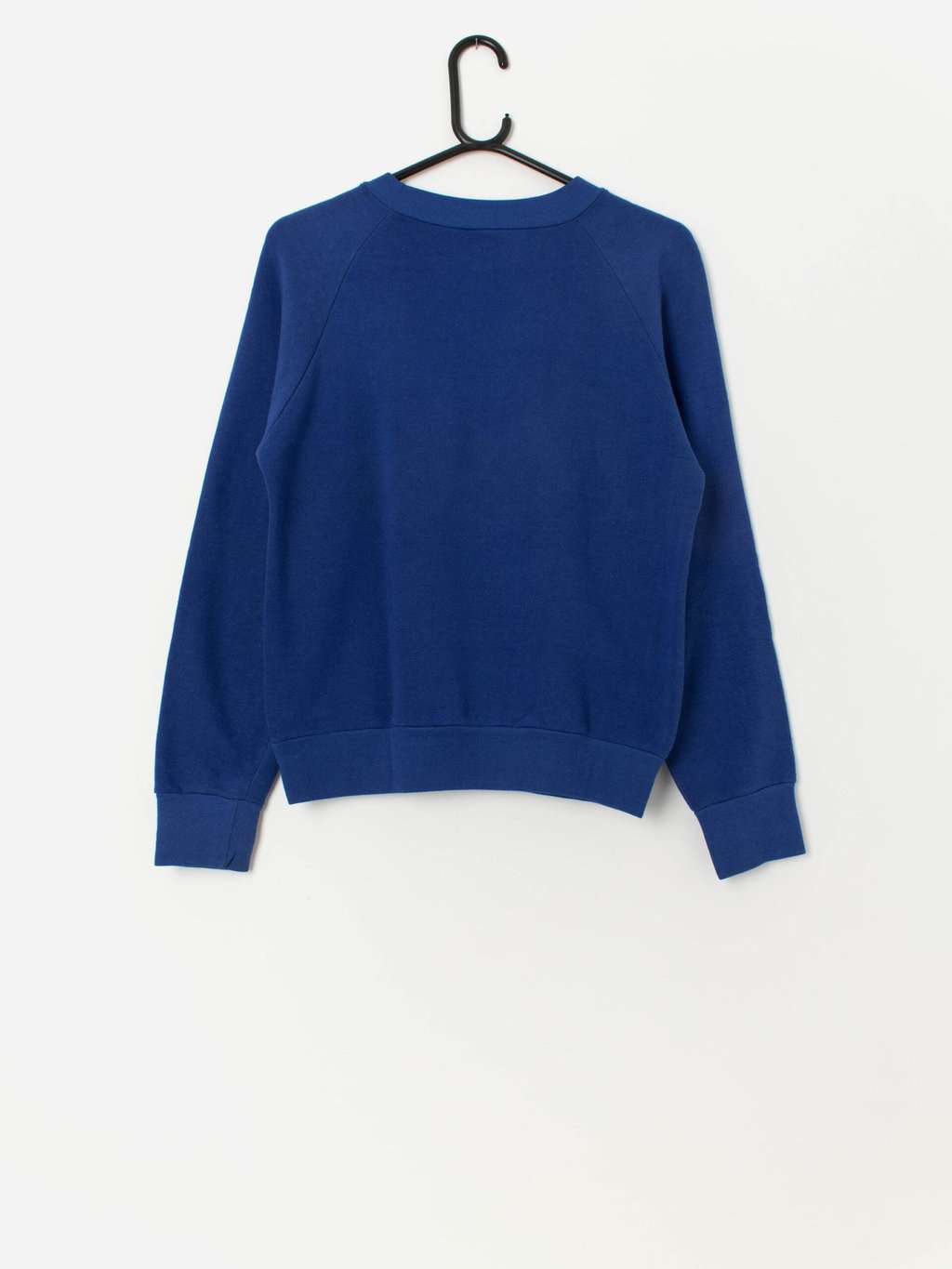 Vintage royal blue floral appliqué sweatshirt - Small / Medium - Image 3