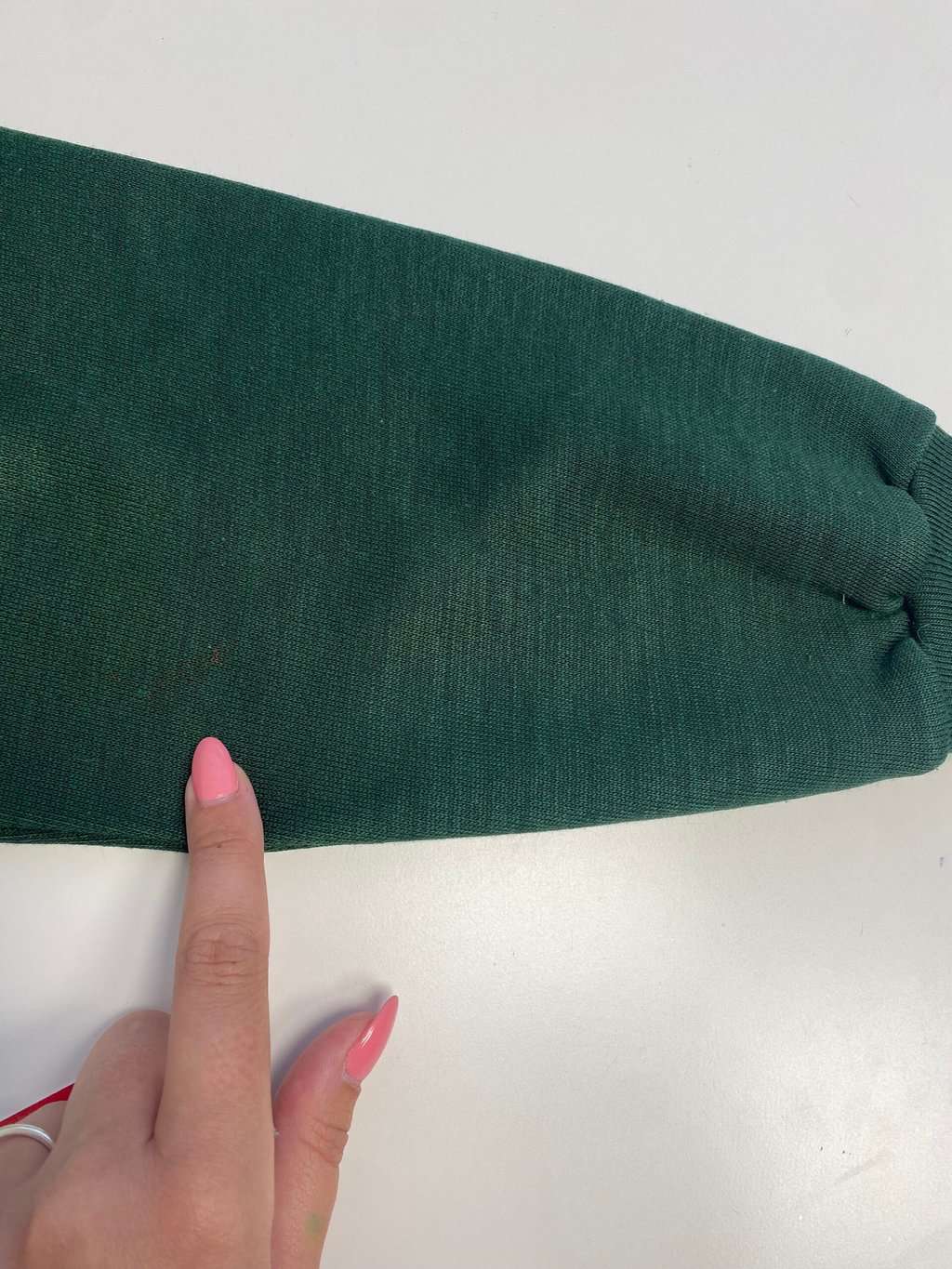 90s vintage forest green floral sweatshirt - Medium - Image 4