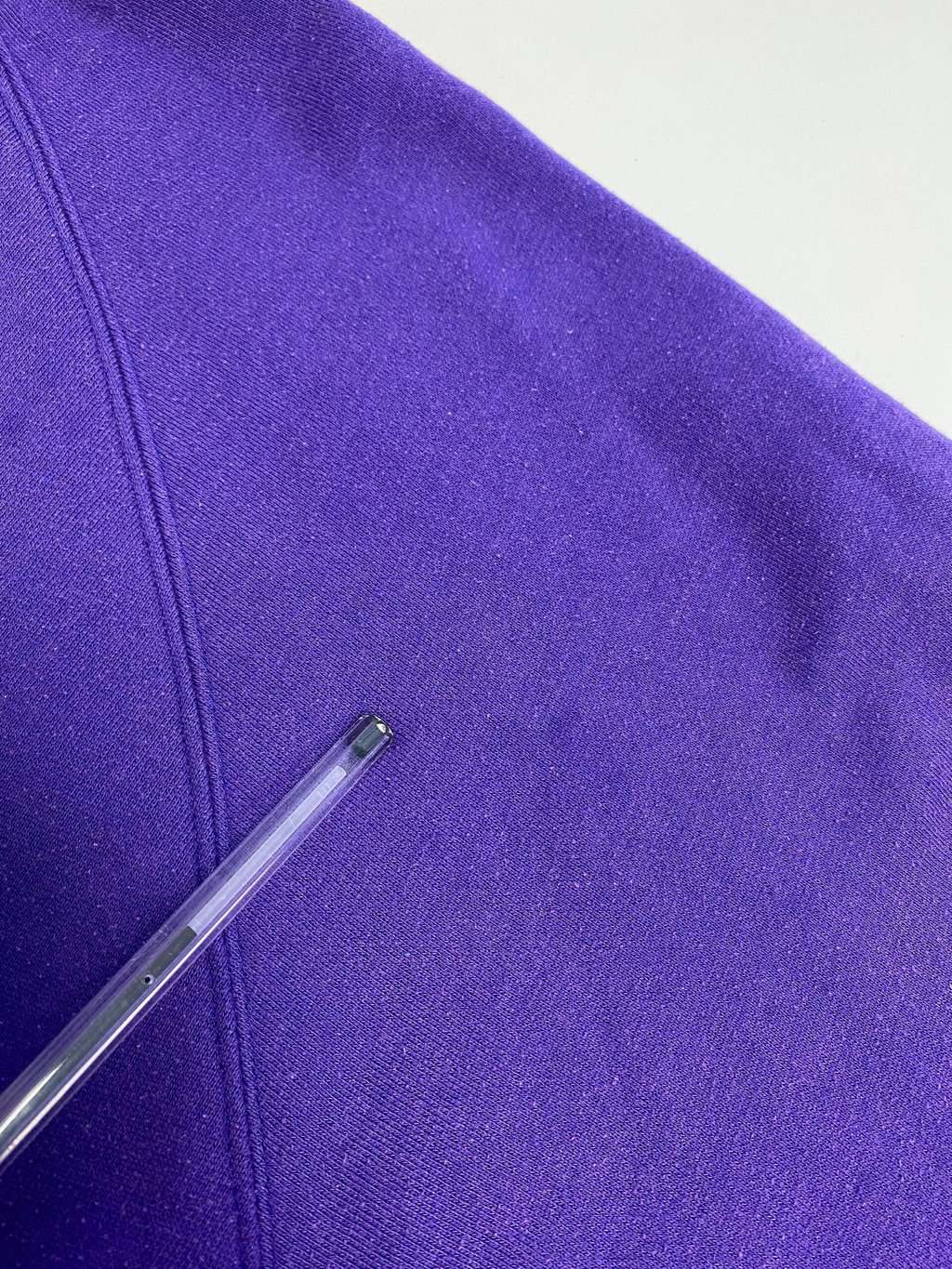 Vintage purple collared sweatshirt with colourful floral embroidery - Large / XL - Image 4