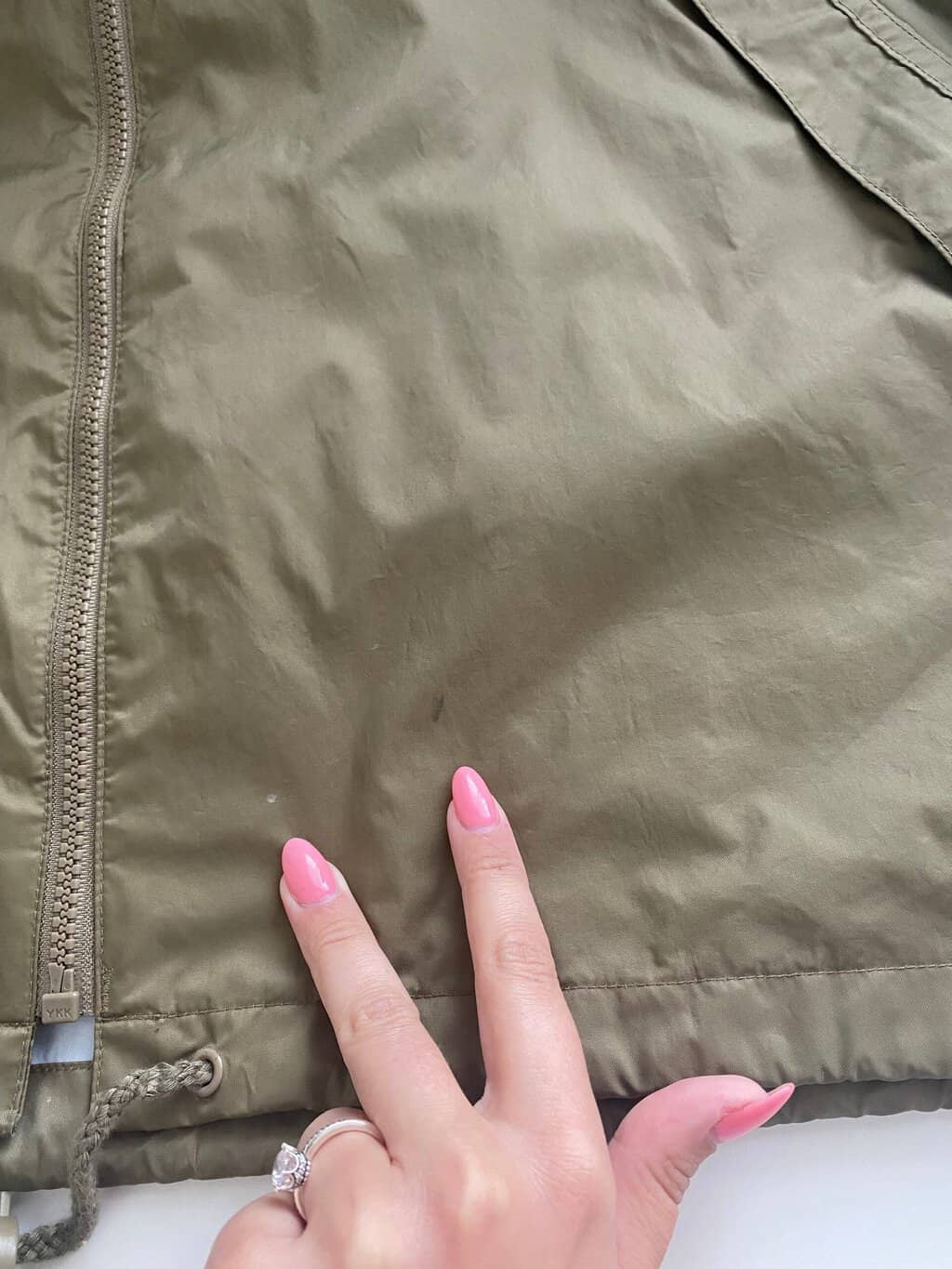 90s vintage Adidas windbreaker rain jacket in teal and khaki brown - Large / XL - Image 5