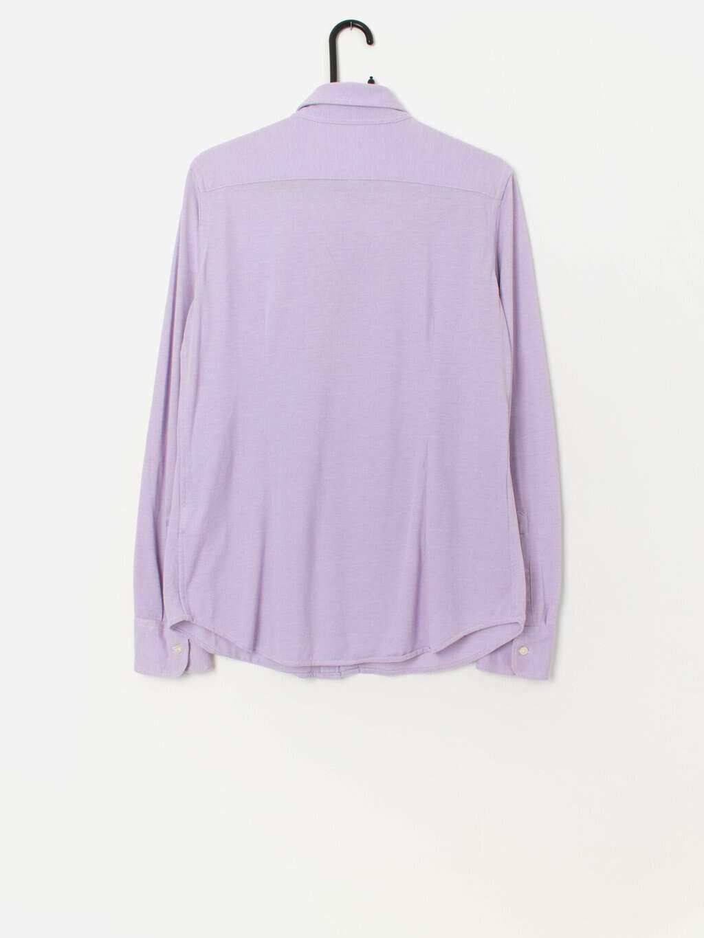 Ralph Lauren Knit Oxford button down shirt in lilac with long sleeves - Medium - Image 3