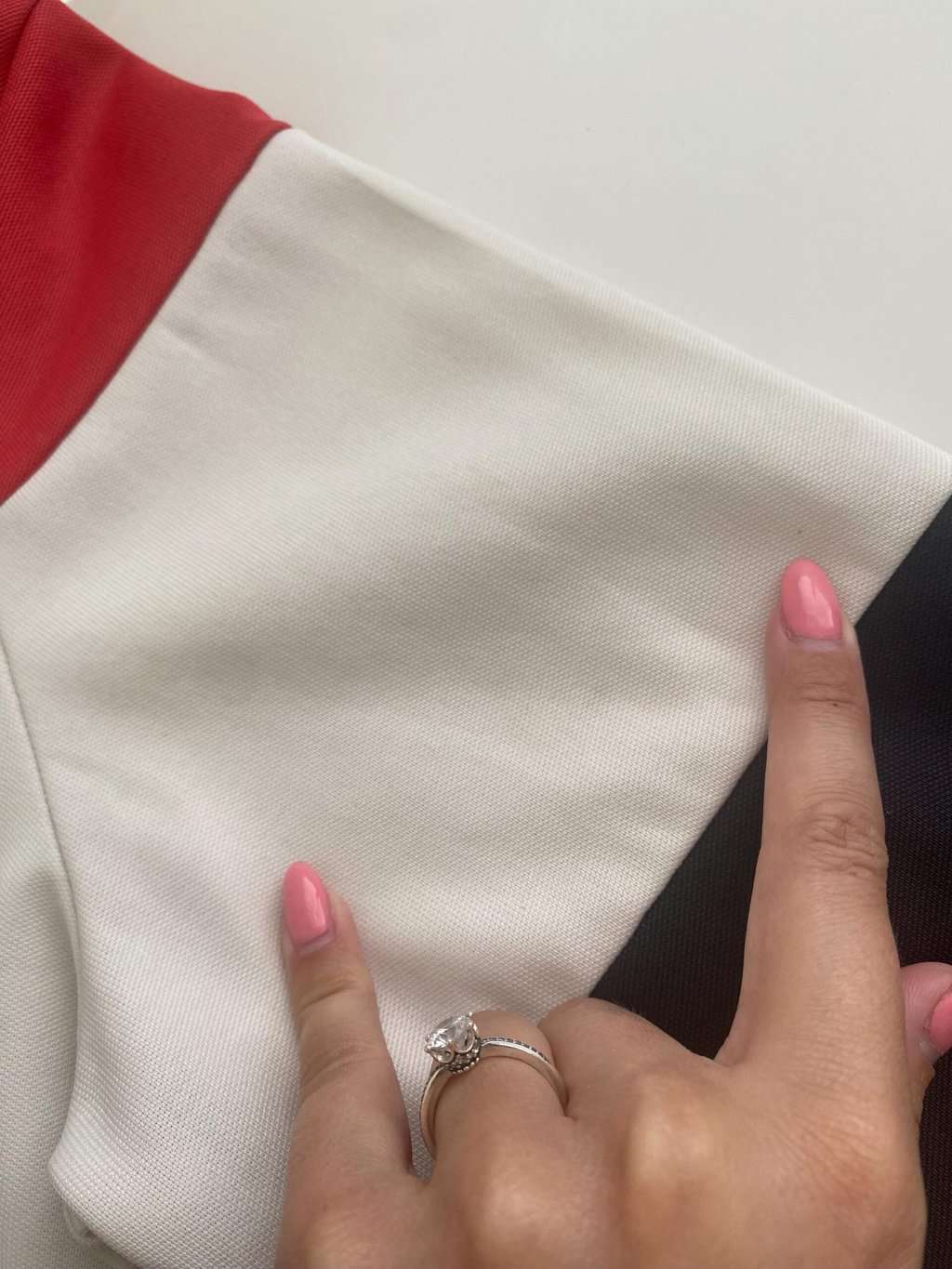 Fred Perry track jacket in pink, white and black - M - Image 4