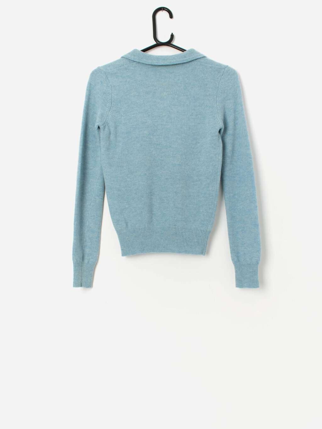 90s vintage Laura Ashley blue wool sweater - Small - Image 4