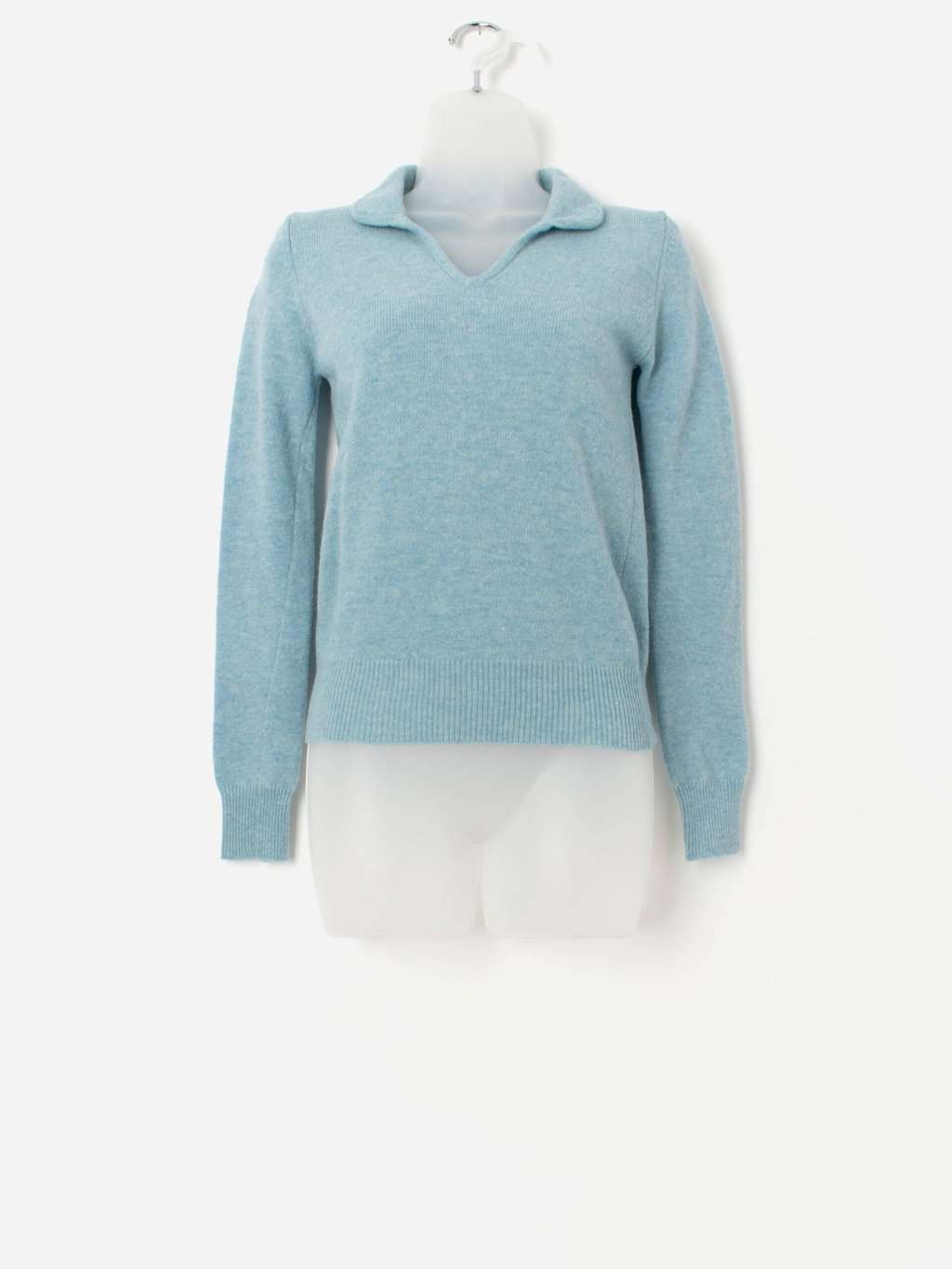 90s vintage Laura Ashley blue wool sweater - Small