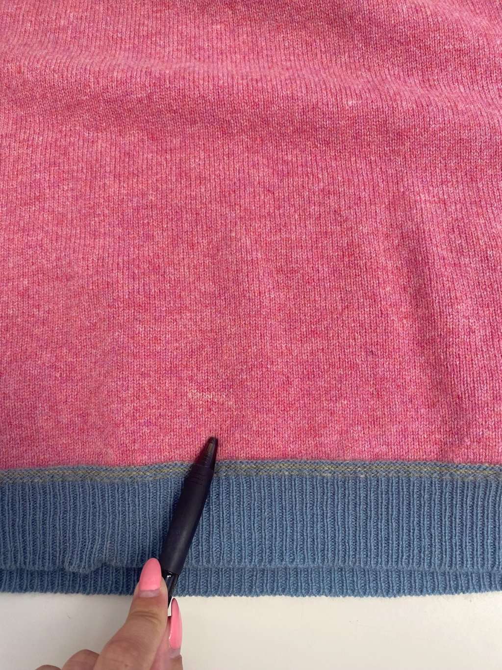 Eribé Alpine Fair Isle pink wool sweater - Medium - Image 4