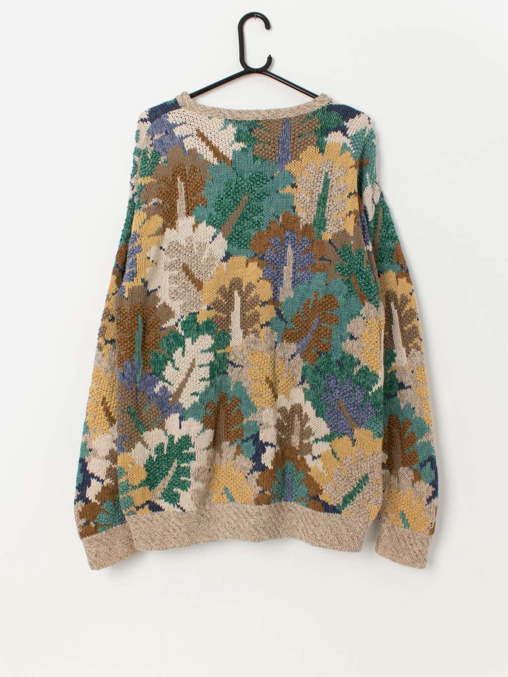 Vintage Northern Isles cotton handknitted jumper - Large - Image 3