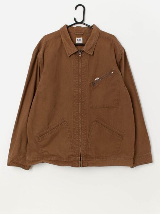 Vintage Lee Workwear canvas jacket in brown, 191J Jacket - XL