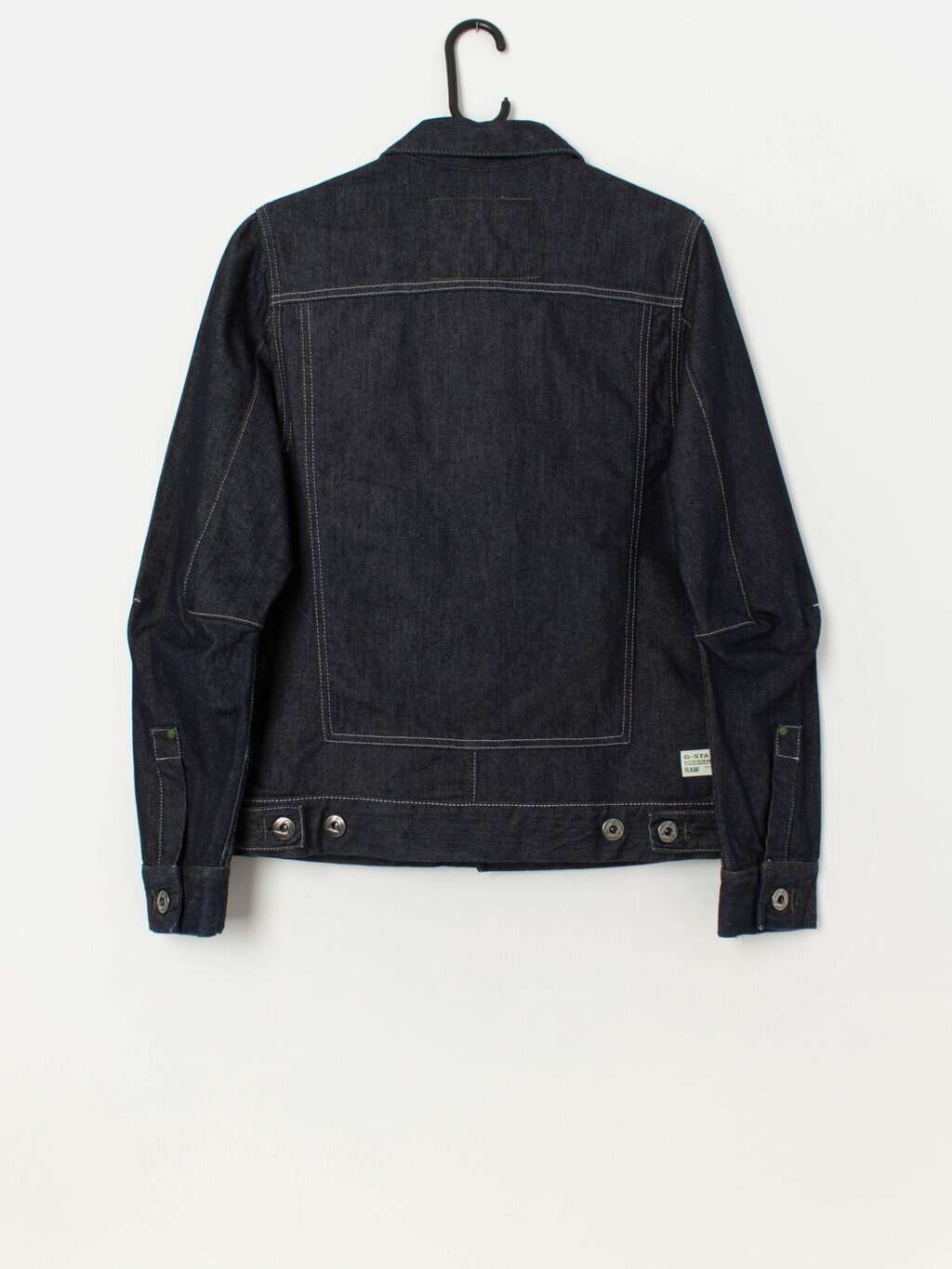 G-Star Raw denim chore jacket with white stitching - M - Image 4