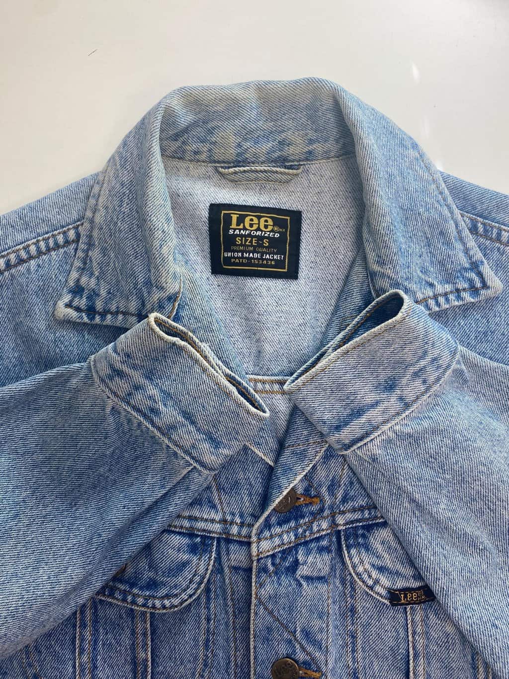 Vintage Lee Sanforized rider denim jacket, Union Made 153436 - Small - Image 5