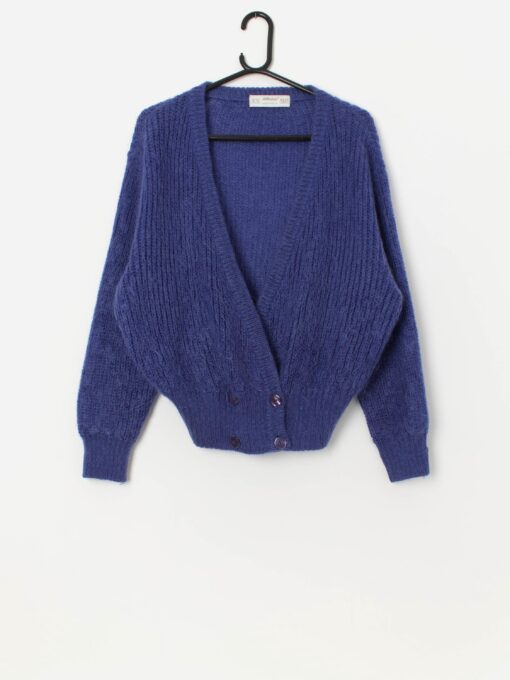 80s vintage St Michael mohair cardigan, made in UK - Large