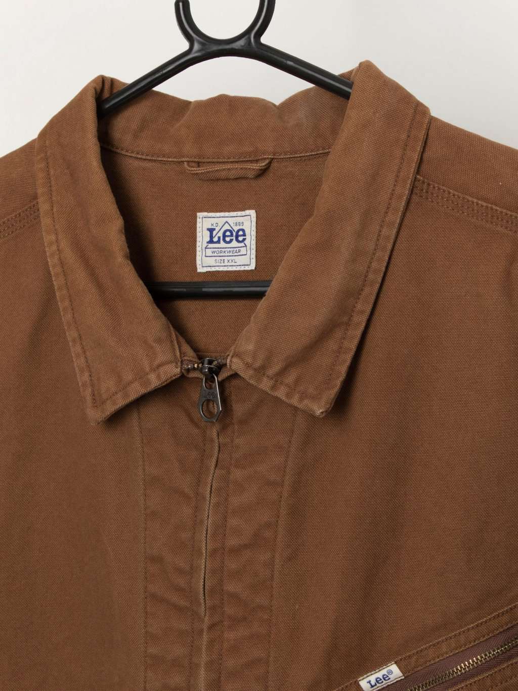 Vintage Lee Workwear canvas jacket in brown, 191J Jacket - XL - Image 2