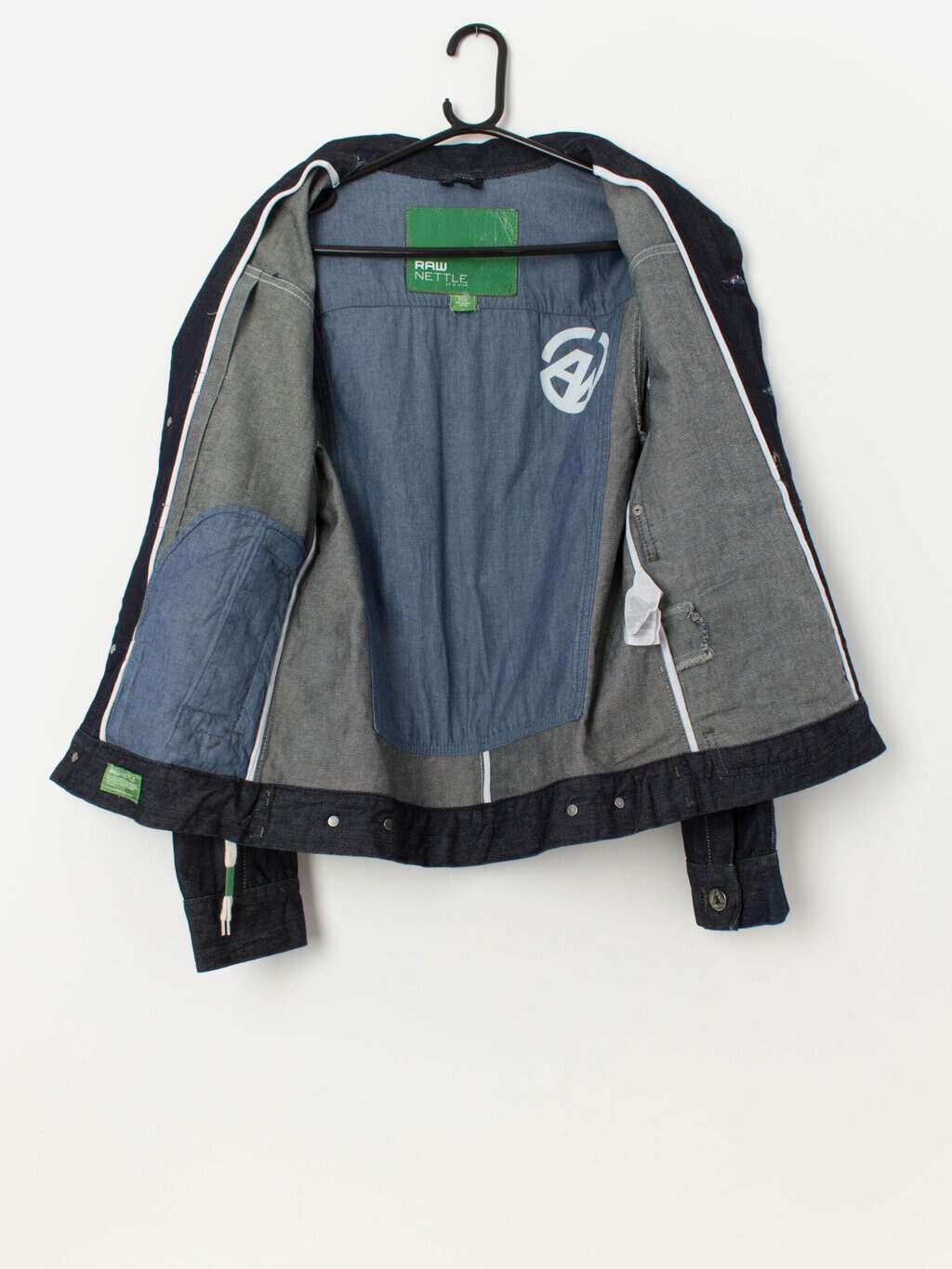 G-Star Raw denim chore jacket with white stitching - M - Image 3