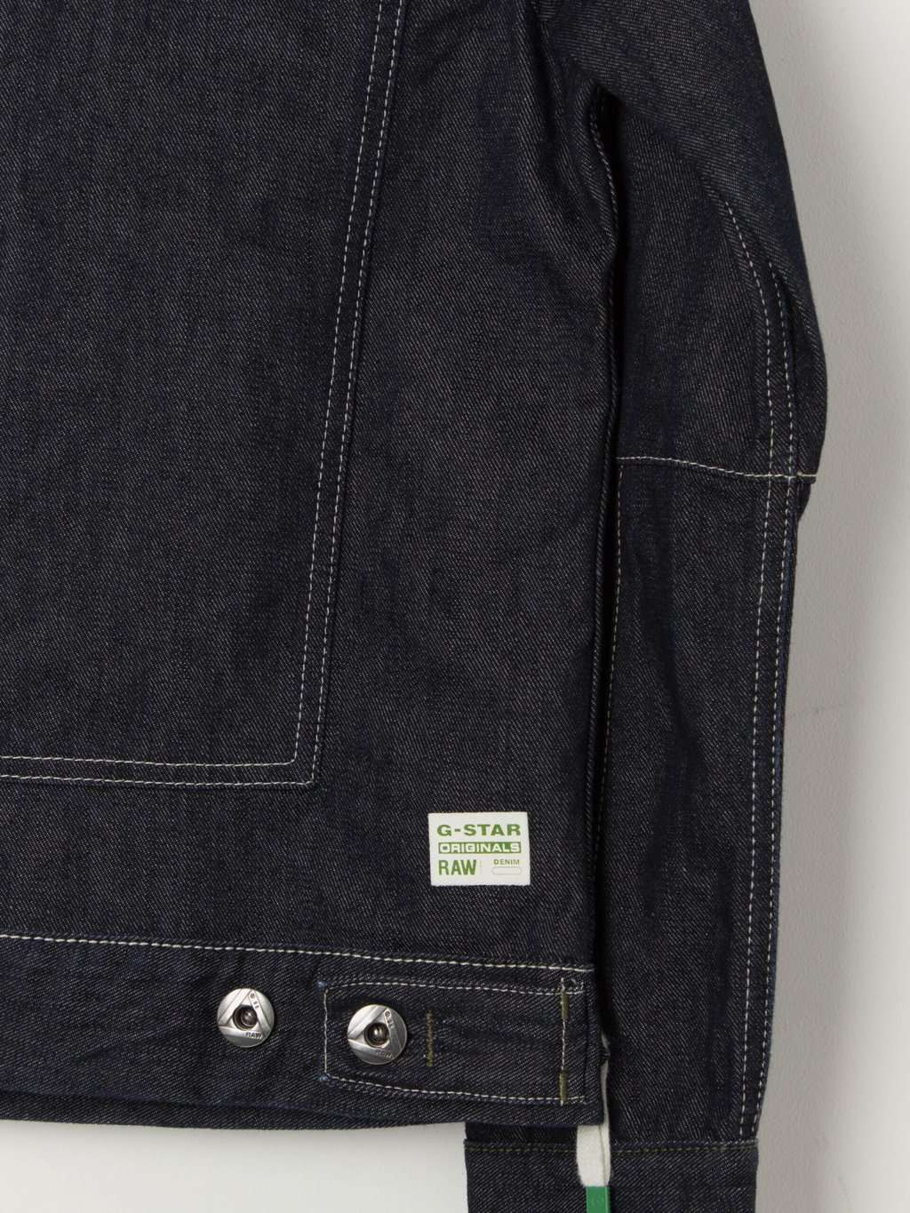 G-Star Raw denim chore jacket with white stitching - M - Image 5