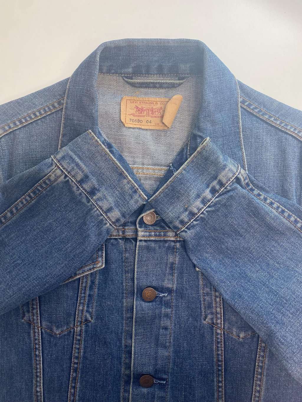 Women's vintage Levis denim jacket, 70590 04 - Small - Image 5
