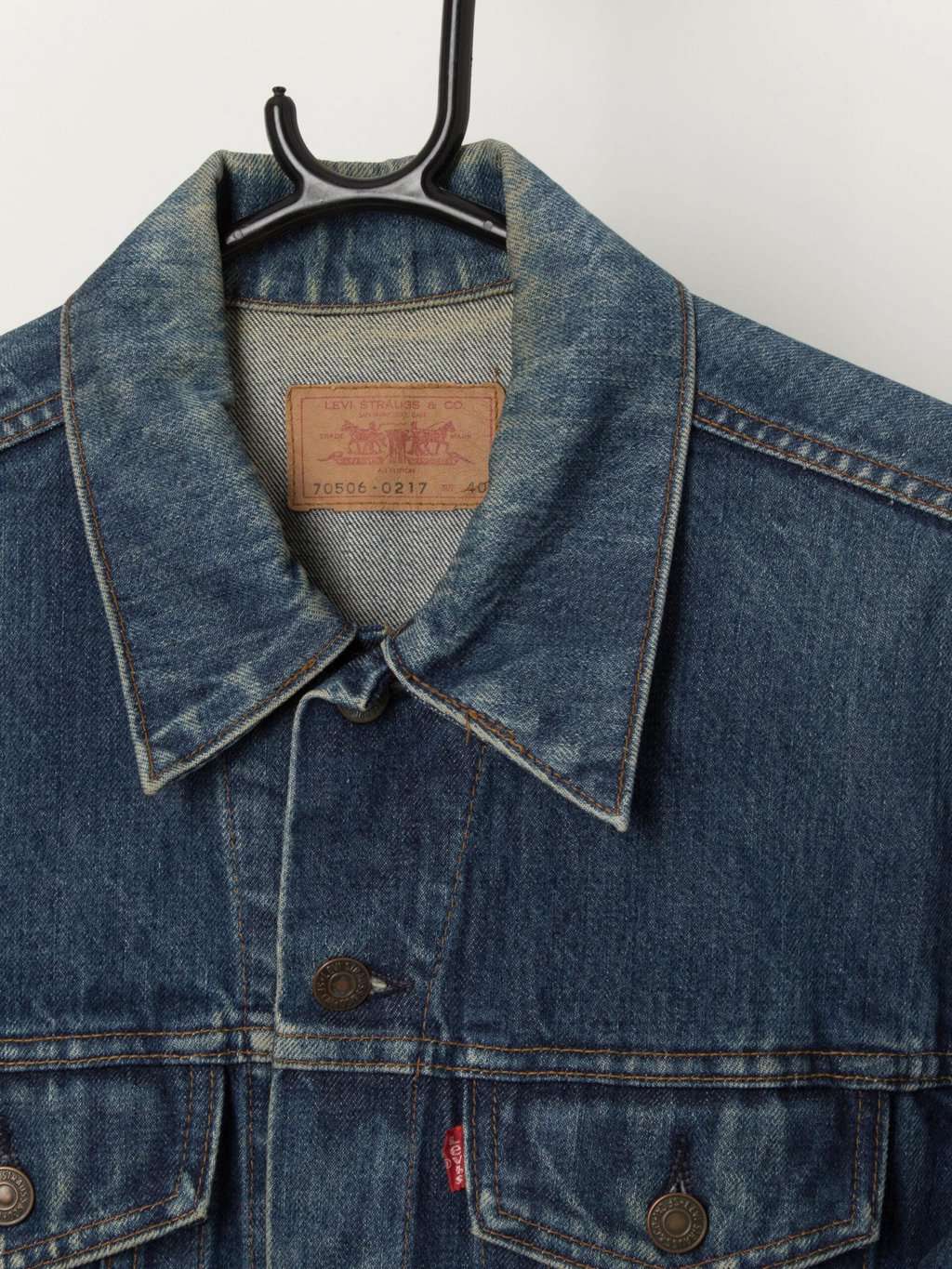 Vintage 1980s Levi's 70506-0217 Men's 40 Two Pocket Denim