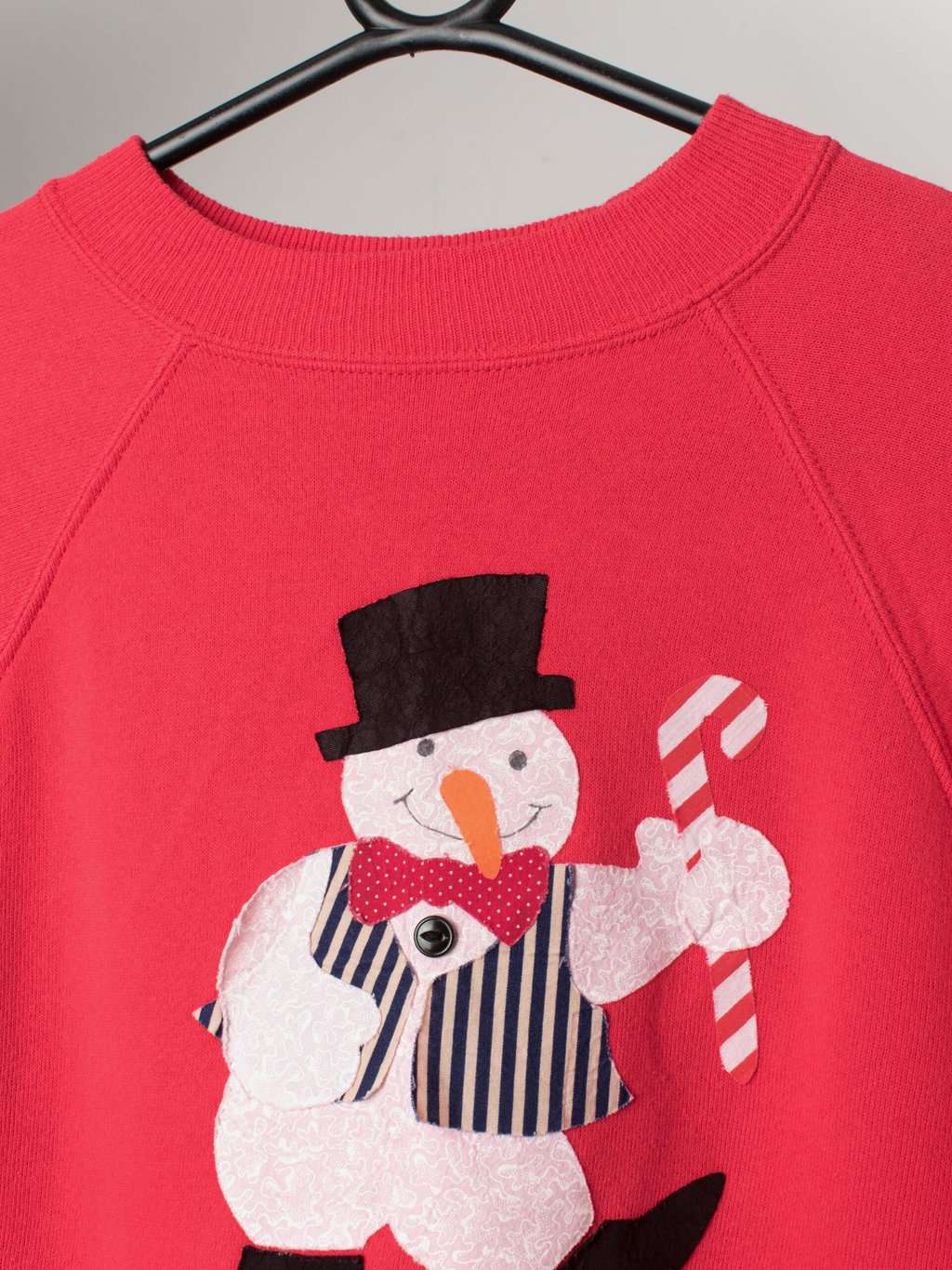 Vintage Christmas sweatshirt with snowman appliqué - Small - Image 2