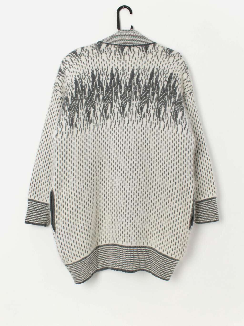 Vintage Avant Garde Angora blend cardigan coat - M / L - Image 3