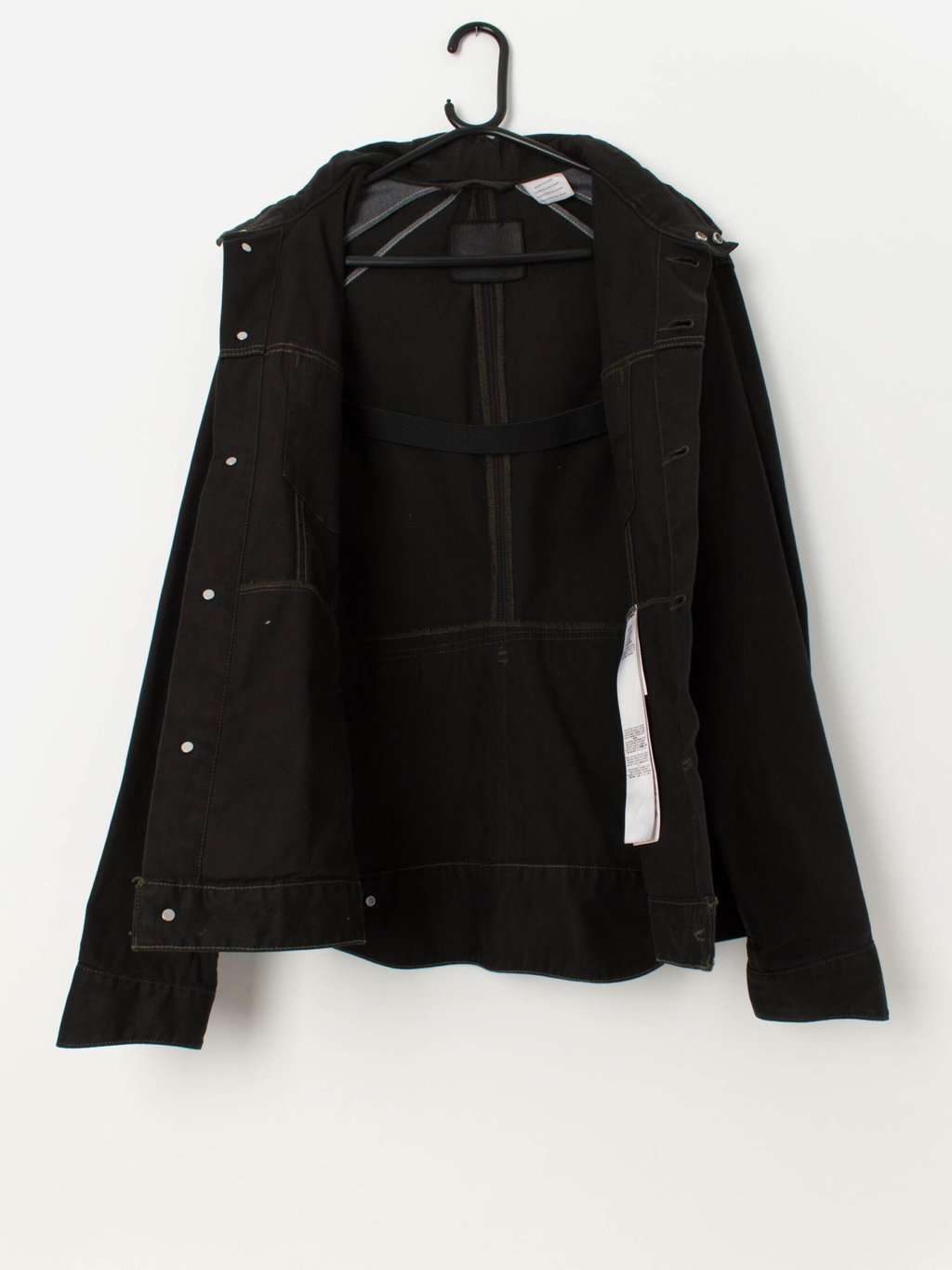 Men's Levis denim jacket with rain hood and reflective details, white tab - Large - Image 2