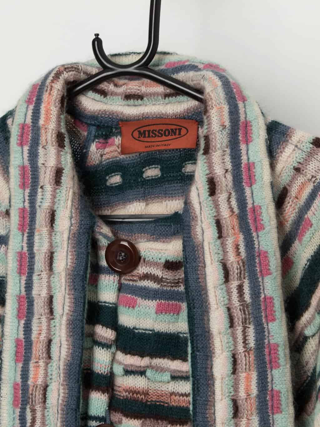 Vintage Missoni multicoloured 3D knit cape poncho - One size - Image 2