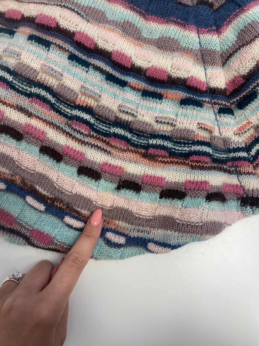 Vintage Missoni multicoloured 3D knit cape poncho - One size - Image 4