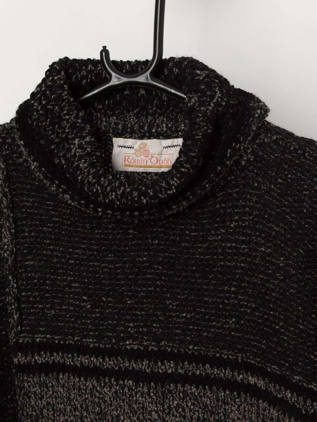 Vintage Róisin Óuóh Irish wool roll neck knitted sweater - Medium / Large - Image 2