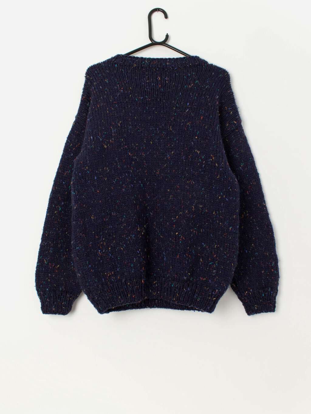 Men's vintage handknitted letter 'N' sweater, chunky knit - Medium / Large - Image 3