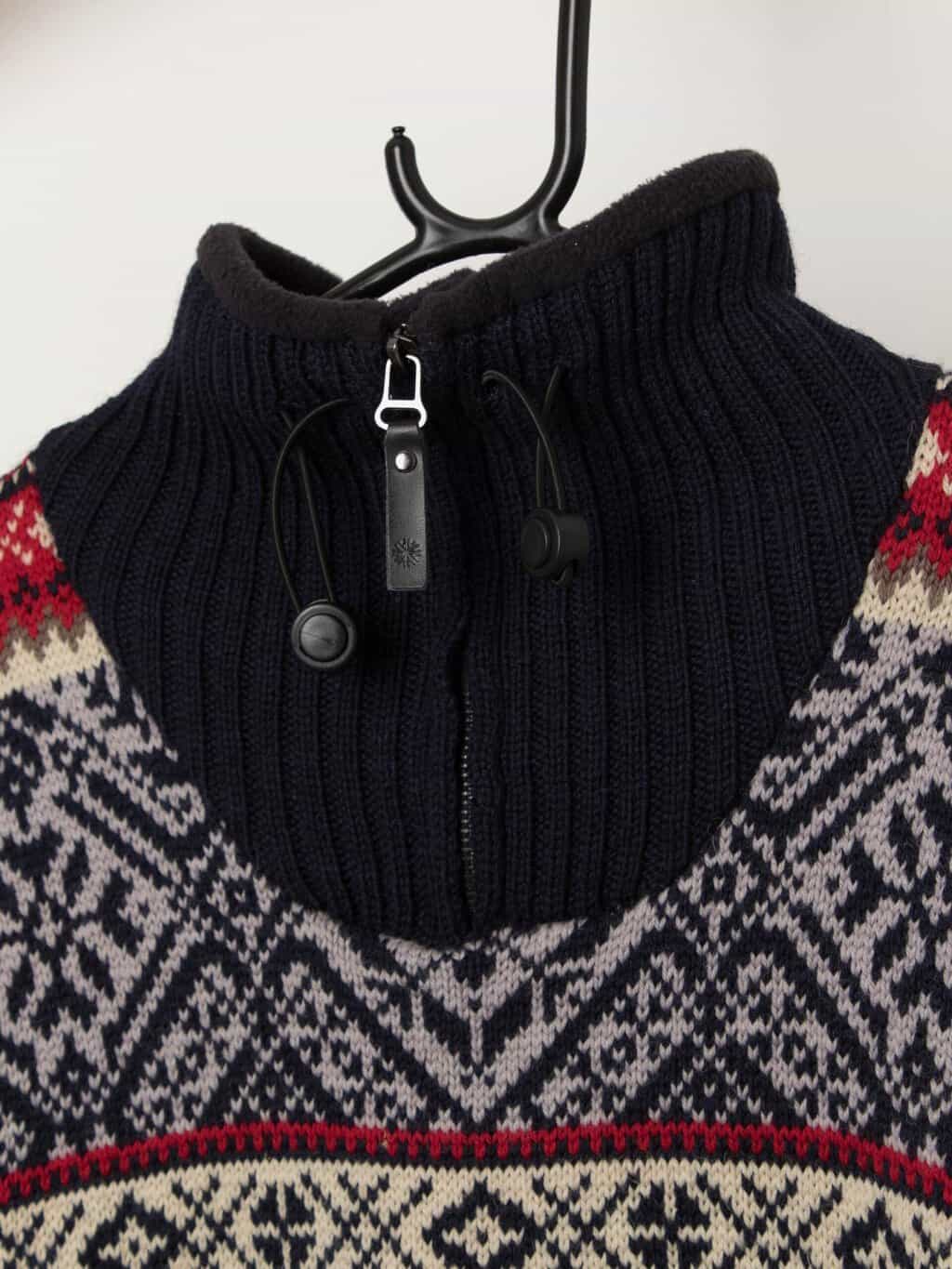 Vintage Icewear wool lined men's sweater in red and navy - Large - Image 2