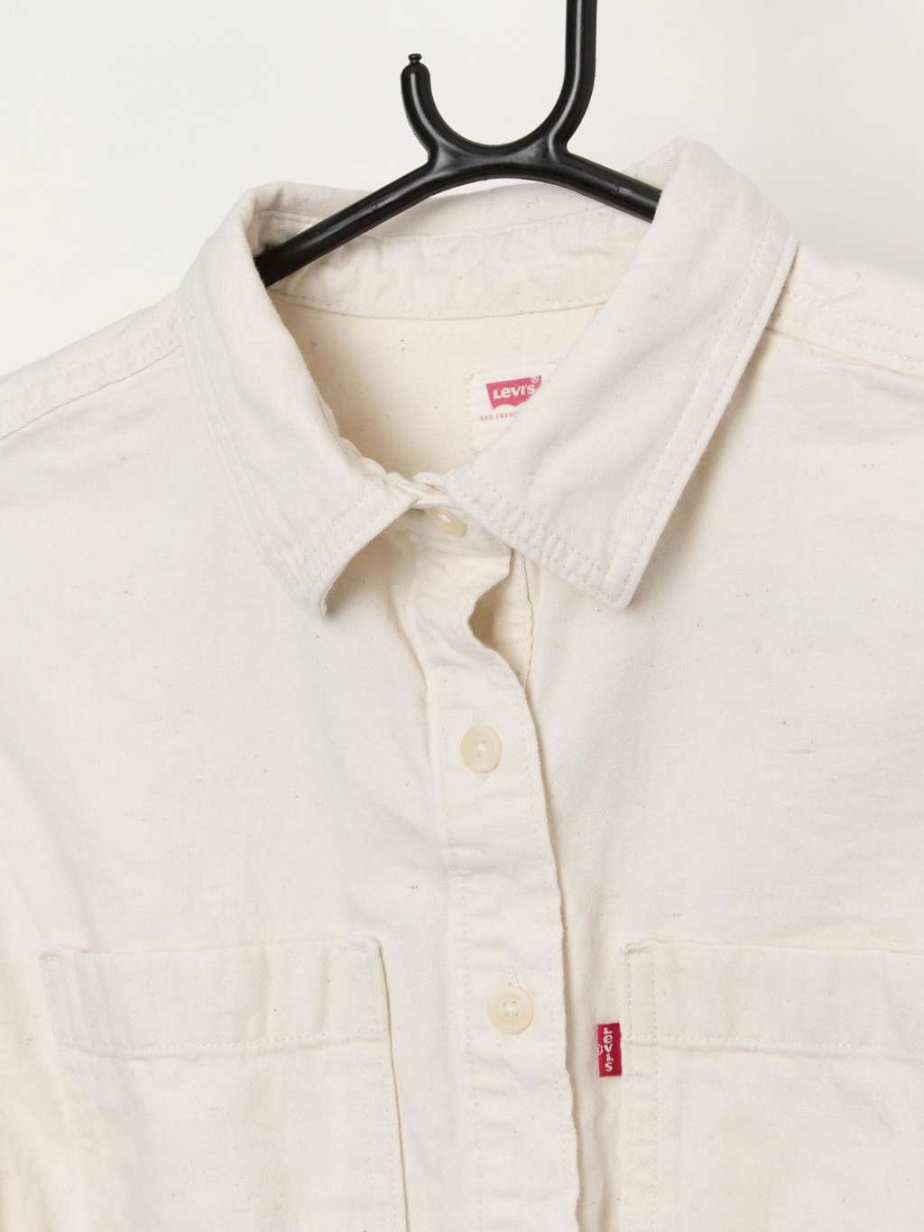 Women's Levis cropped utility jacket in cream - Small - Image 2