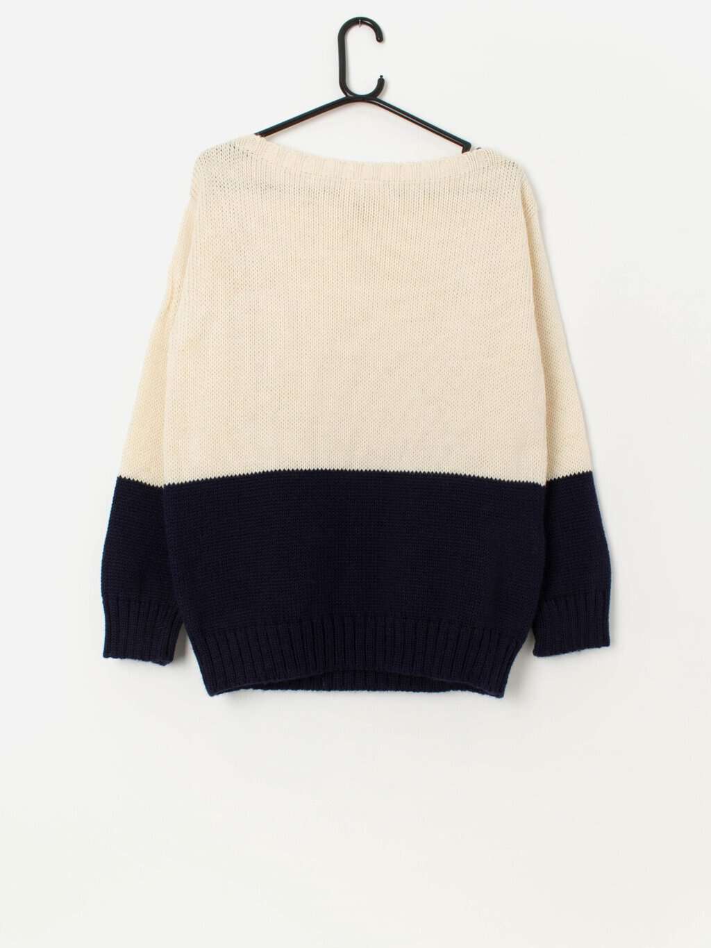 Deck Hand knitted wool deadstock boat neck sweater - M - Image 3