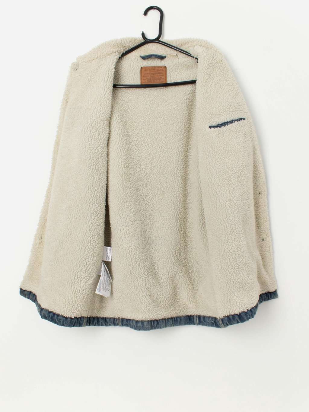 Men's Levis premium sherpa longline denim jacket - Medium - Image 3