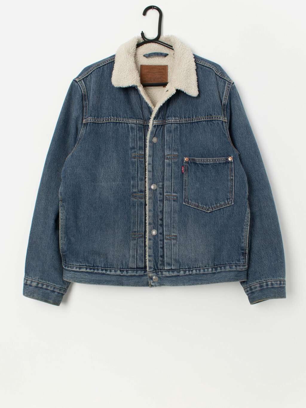 Men's Levis premium type 1 sherpa trucker jacket - Medium