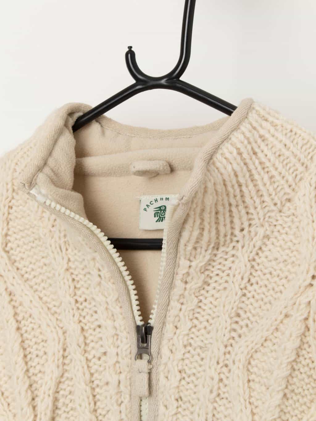 Vintage Y2K Pachamama cable knit lined cardigan - Small - Image 3