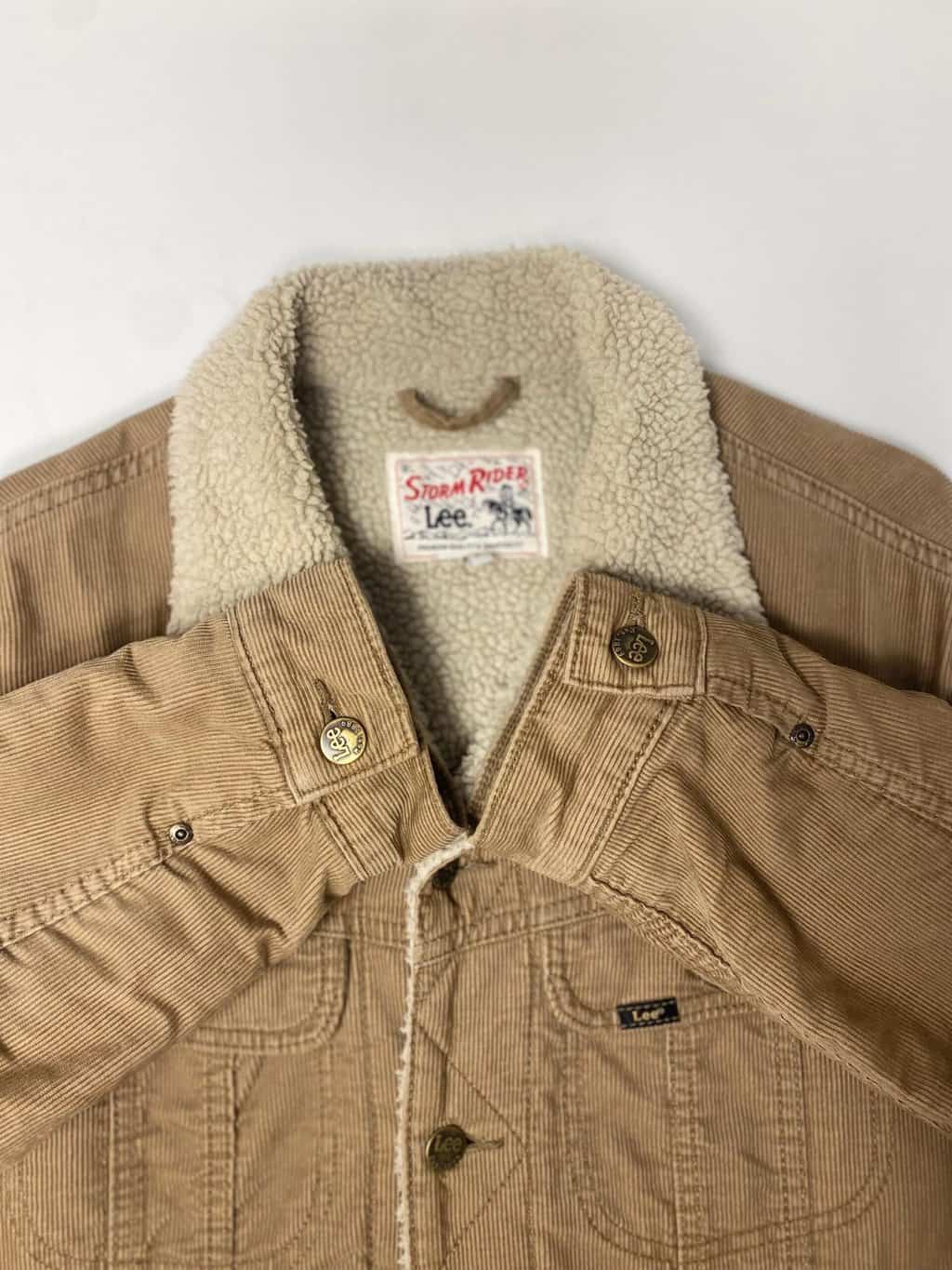 Men's Lee Storm Rider cord jacket in pale brown - S / M - Image 5
